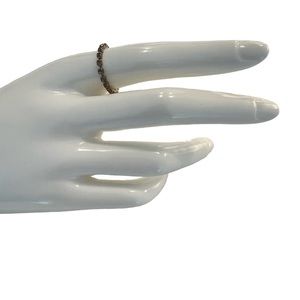 Pink Rhinestone Stretchable Pinky Ring
